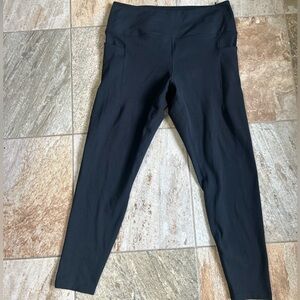 Danskin High Waisted Pocket Black Leggings Women’s Large NWOT Athletic Yoga Pant